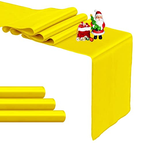 Pack yellow satin table - 4-pack,